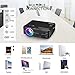 PHOOTA Mini Projector, 2019 Upgraded Portable LED Video Projector with 50,000 Hrs LED Lamp Life, 2400 Lux Full HD 1080P and 170'' Display Supported, Compatible with HDMI, VGA, USB, AV, Laptop