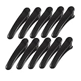 uxcell Plastic Lady DIY Accessories Hairdressing Barrettes Hair Clips 10 Pcs Black