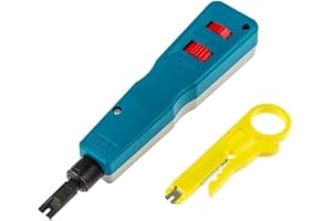 HUAWELL Network Wire Punch Down Impact Tool with Two Blades - 110 and BK & Network Wire Stripper