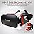 Pansonite 3D VR Glasses Virtual Reality Headset with Remote Controller for VR Games & 3D Movies, Lightweight and Comfortable with Adjustable Lenses & Head Strap,Fit for iOS & Android Smartphone from Pansonite