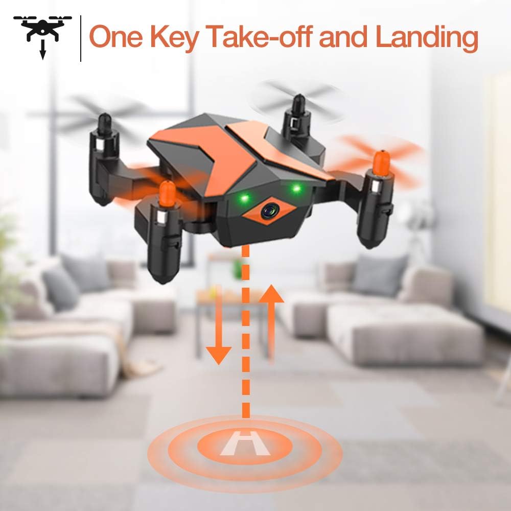 ATTOP Drone for Kids Drones with Camera for Kids and Beginners, AR Game Mode RC Mini Drone w App Gravity Voice Control Trajectory Flight Altitude Hold 360°Flip Kids Drone Foldable and Portable: Toys & Games