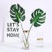 PARTY JOY 30 Inch Artificial Plant Tropical Monstera Leaves Real Touch Stem Artificial Flower For Home Wedding Party Decor,Pack of 2 (L-leave measures 12'' 11.42'')