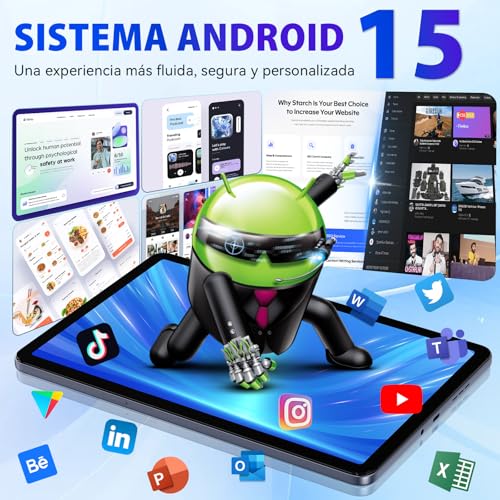 Tablet Infinix XPAD 30E 11 Pulgadas Android 15 8GB RAM: 4+4GB Extendida, 128GB ROM, SIM 4G LTE + Micro SD, Media tek G80, Octa-core, Tutor AI, Control parental, 7200mAh, Con Funda Protector, Deep Blue