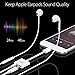 Lightning to 3.5mm Headphone Jack Adapter, Excellenter Iphone Adapter Lightning Charge & Audio Splitter Dongle Earphone Aux Music Cable Charger Connector for Iphone 7/7 plus/8/8 plus/X