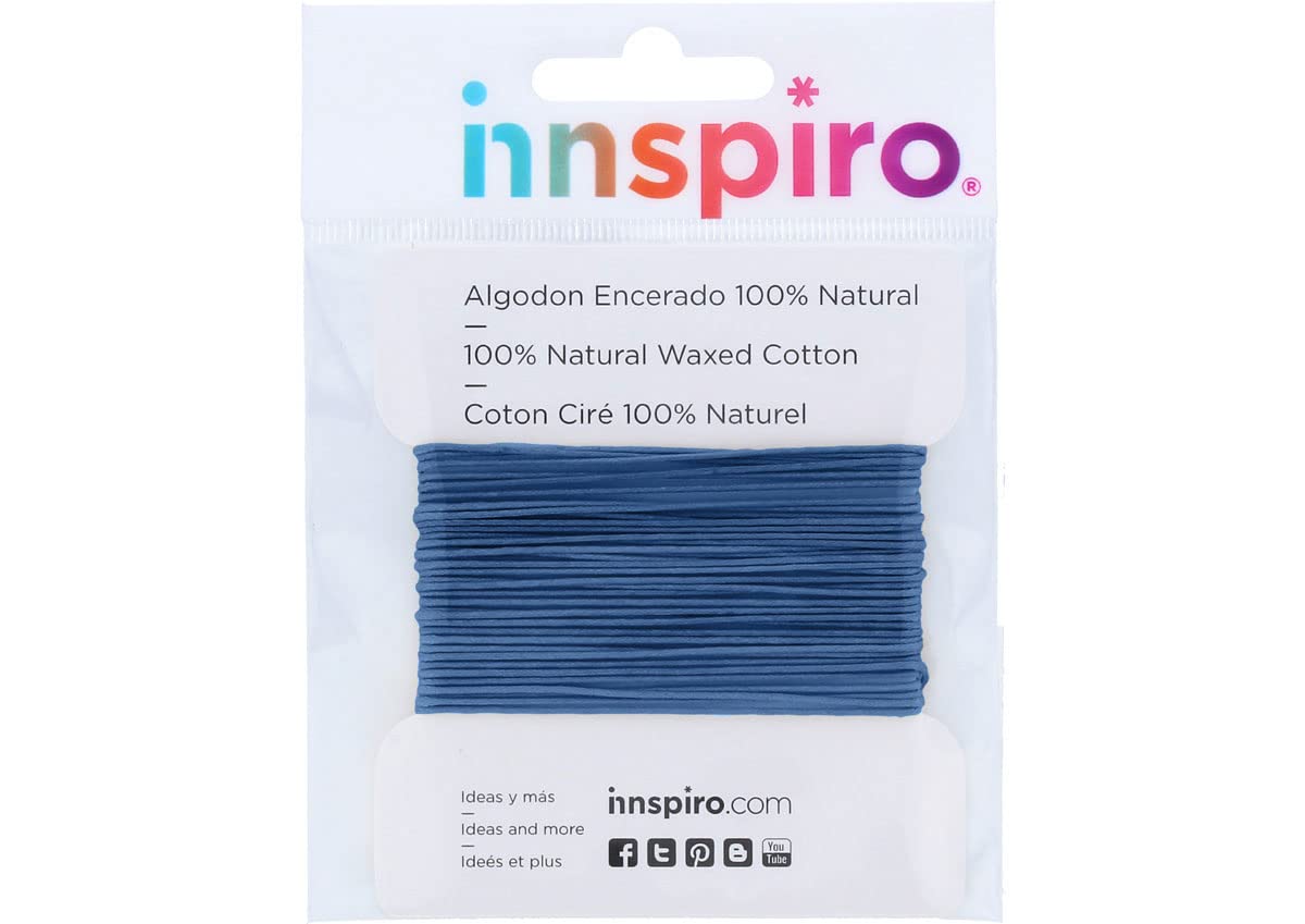 Cotton cord Waxed Fine Royal Blue 0.5 mm. 5 m.