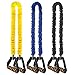 VANWALK 3 Pack Resistance Bands 15 – 45Lbs with Soft Handles and Carrying Bag, 15 – 25lb Yellow Resistance Bands, 25-35lb Resistance Bands Blue, 35 – 45lb Resistance Bands Black (Bands)