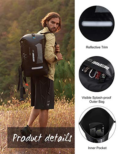 IDRYBAG Waterproof Dry Bag Dry Sack, Lightweight Dry Backpack Water Sport, Hiking Dry Backpack Shoulder Straps 30l - Thumbnail 3