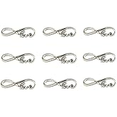 ALIMITOPIA 40pcs Infinity Love Symbol Connectors Charms Pendants for DIY Jewelry Making Accessories(Antique Silver)