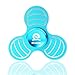 Tri-Spinner Fidget Toy, Ebeet Fingertip Gyro spinner [Non-3D Printed] for ADD, ADHD, Anxiety, and Autism Adult Children-Blue