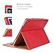 iPad 2/3/4Case - Leather Stand Folio Case Cover for Apple iPad 2/3/4 Case with Multiple Viewing Angles, Document Card Pocket (Red)