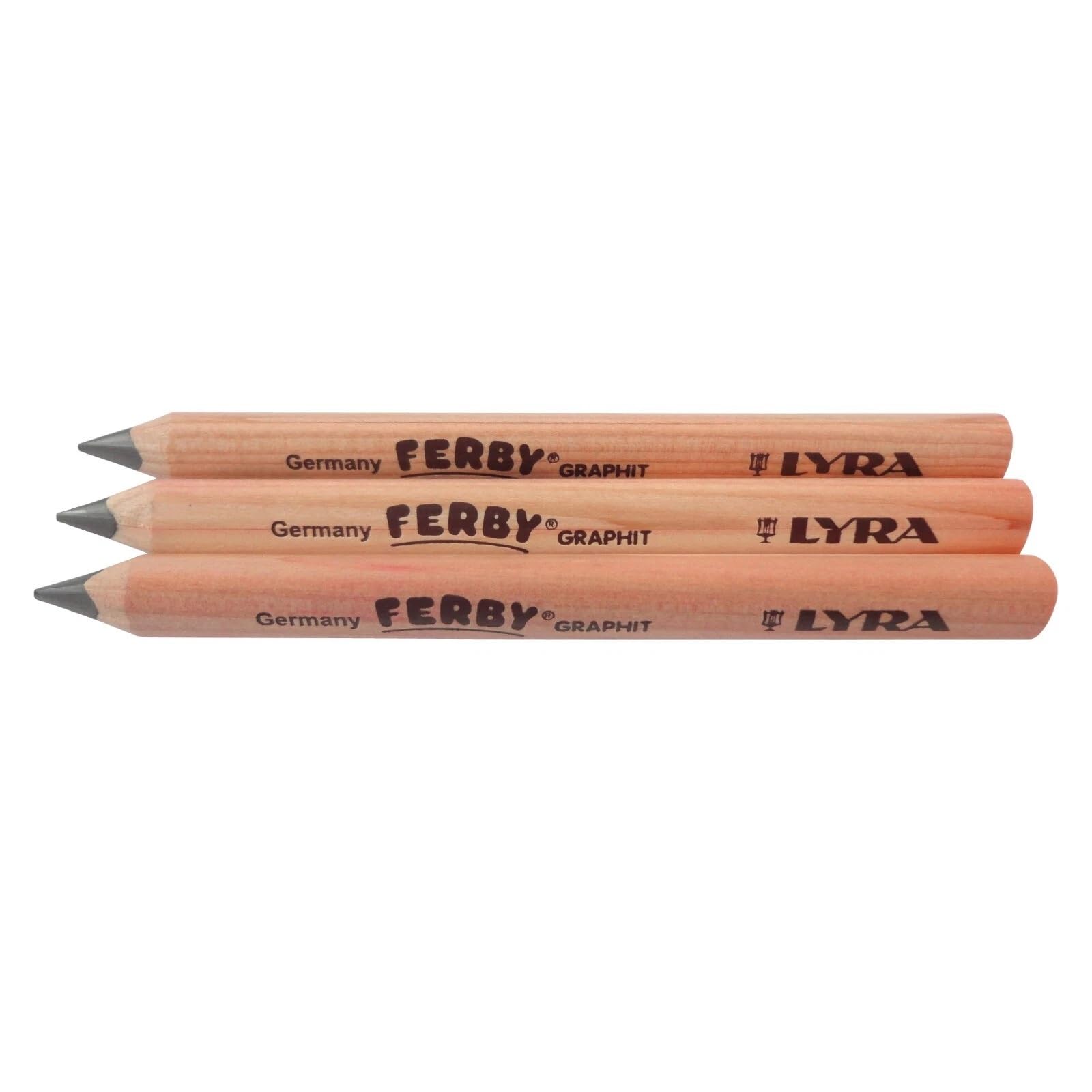 Jumbo Lyra Ferby Triangular Chunky Pencils - Pre School Handwriting Learning Art - Number Of Items: 3