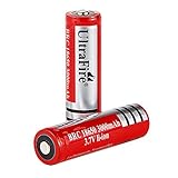 Ultrafire 18650 Battery Pack, 2600mAh MAX 3.7V 18650 battery Li-ion Rechargeable Button Top Batteries(2 Piece)