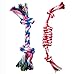 FUNPET 2 Pack Pet Puppy Dog Chew Durable Rope Toy for Small Aggressive Chewers