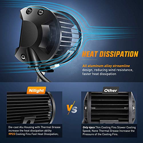 Nilight 50 cm werkspot, 126 W, extra spot, ledlicht, voor bar, auto, schijnwerper, offroad, spotlight, waterdicht, IP67 - Image 6