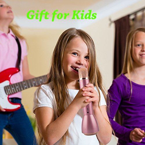 image for Kindak Wireless Karaoke Microphone, Handheld Bluetooth Speaker Player 