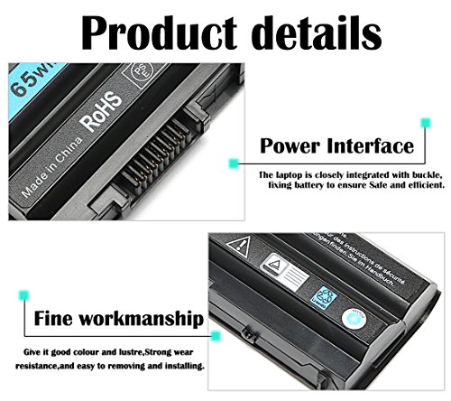 2 Replacement+Laptop+Battery+Latitude+Inspiron