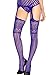 Amoretu Womens Sexy Striped Fishnet Bodystocking Lingerie Sapphire