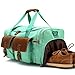 BLUBOON Weekender Overnight Bag for Women Travel Duffel Bag with Shoes Compartment Oversized Leather Weekend Carry On Tote for Girls