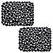 Bligli Pebble Sink Mat for Stainless Steel/Ceramic Sinks, 2 Pack PVC Sink Protectors Mats for Bottom of Kitchen Sink, Dish Drying Mat for Dishes and Glassware, 15.7 x 11.8 inch, Black