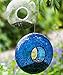 Fly Through Wild Bird Feeder Garden Hanging Bird Feeder Mosaic Circle Squirrel Proof for Outdoor Decoration,Blue