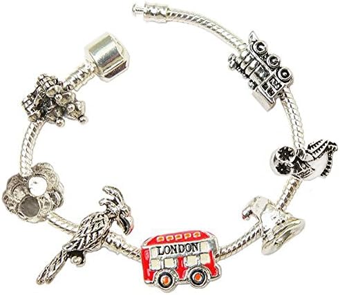Harry Potter Inspired Charm Bracelet (Size 7) -Double 35MM Potter Film Cell Keychain Included with Purchase!