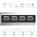 LONGKO HDMI Splitter Digital 1X4 HDMI Switch for Full HD 1080P Support 3D Blu-ray (1 In 4 Out )
