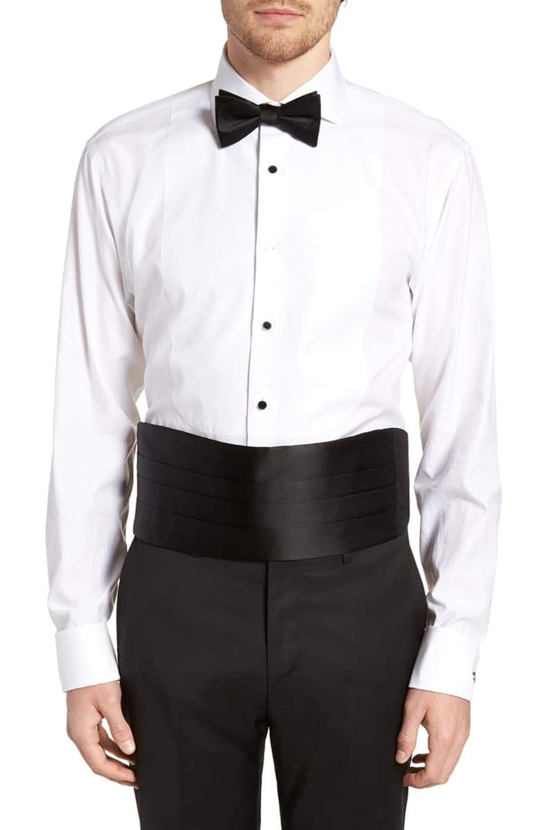 Buy Silk Cumberbund & Bowtie Black Men's Cummerbund & Bow Tie Set at