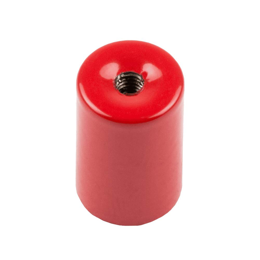 Alnico Deep Pot Magnet for High-Temperature, Engineering, and Manufacturing Applications - 9.5mm dia x 15mm thick c/w M3 threaded hole - 1kg Pull - Pack of 4