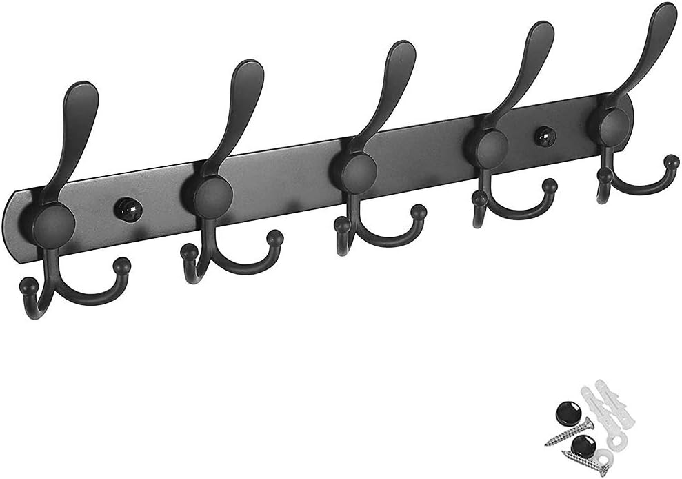 Best Black Coat Wall Mount Rack For Bathroom