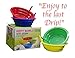 Green Direct Sippy Bowl With Straw and Spoons | 22 Ounce Plastic Cereal Bowls With Straws BPA Free Assorted Color | Built-in Straw Bowl Blue Red Green Yellow Pack of 4