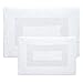 Bathroom Rugs - 2-Piece Cotton Bathroom Mat Set - Machine Washable Bath Mats for Restroom, Kitchen, or Laundry Room by Lavish Home (White)