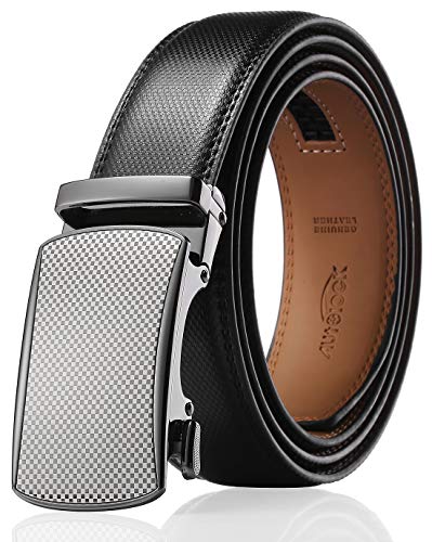 Men's Belt - Autolock Leather Ratchet Dress Belt for Men With Automatic Buckle - Enclosed in an Elegant Gift Box - Thumbnail 7
