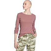 Eddie Bauer Women's Favorite Long-Sleeve Crewneck T-Shirt, Anemone X-Large