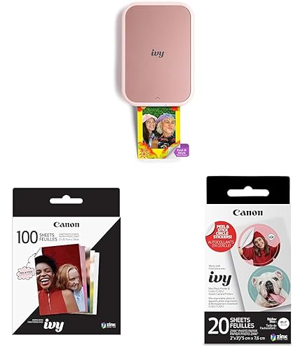 Amazon.com: Canon Ivy 2 Mini Photo Printer, Blush Pink & Zink
