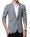 Benibos Mens Premium Casual One Button Blazer Slim Fit Coat Jacket (S, 5188Light Grey)