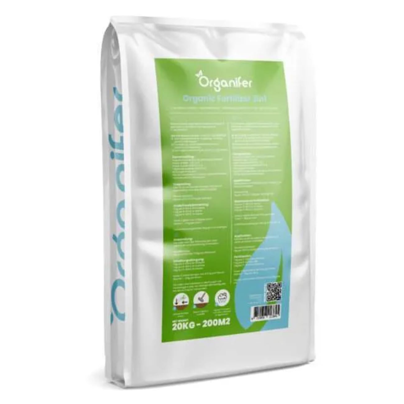 Organifer Kuhmistpellets 3in1 (20 kg - für 200 m2), Organischer Dünger, Natürlicher Bodenverbesserer, Nachhaltige Gartenarbeit, Umweltfreundlicher Dünger, Nährstoffreich, Rasenverbesserung