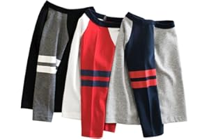 Julerwoo Toddler Boys Cotton Dinosaur T Shirt Kids 3 Pack Long Sleeve Shirts for 2-8 Years