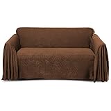 Stylemaster Alexandria Matelasse Sofa Furniture Throw, Chocolate