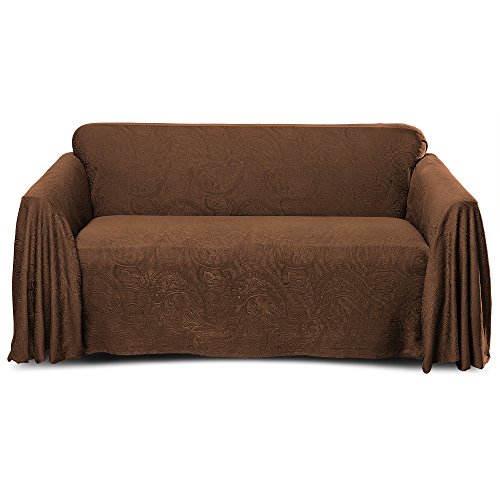 Stylemaster Alexandria Furniture Throw, Large Sofa, Chocolate