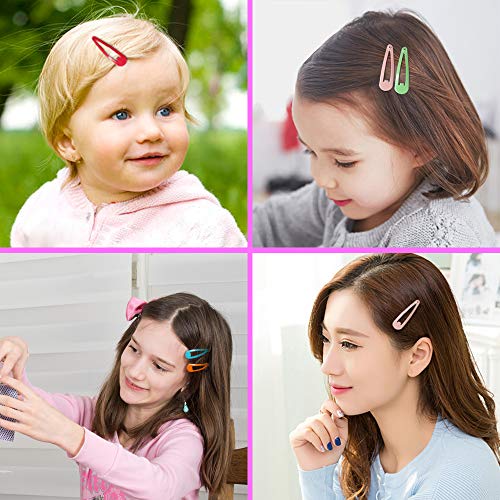 Jiaron 80PCS Hair Clips, 2 Inch Non-Slip Metal Hair Barrettes for Girls, Kids, Baby and Women. (20 Colors)
