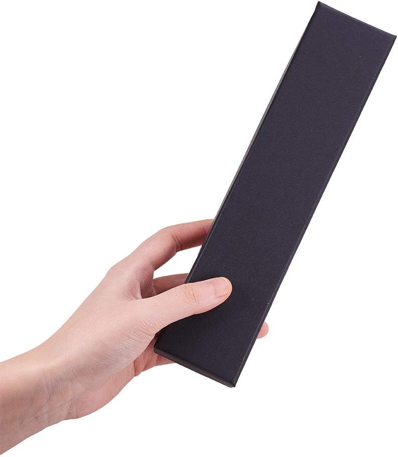 BENECREAT 12 Pack 22.5x5x3cm Black Necklace Bracelet Boxes Rectangle Black Cardboard Jewellery Box with Velvet Filled for Anniversaries Weddings or Birthdays - Image 5