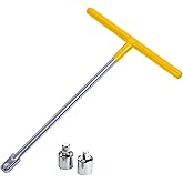 PANSHIYON 1/2&rdquo; Drive T Handle Wrench with 1/4" 3/8" Adapters | Switch between three socket sizes with included adaptors