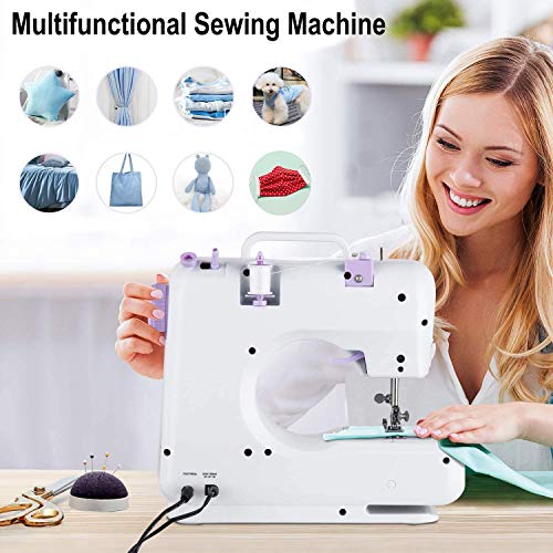 Dechow Sewing Machine for Beginners, Electric Mini Portable, 12 Built