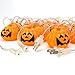 TONOS Pumpkin String Lights 40 LEDs 17 ft Halloween Jack-O-Lantern Pumpkin Lights for Halloween Party - Solar Powered No Battery Needed