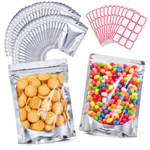 300 Pack Clear Front Mylar Bags 5"x8" Food Storage Bags