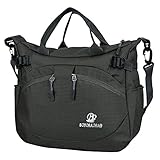 Vbiger Messenger Bag Handbags For Women Waterproof Nylon Fabric Shoulder Bag (Black)