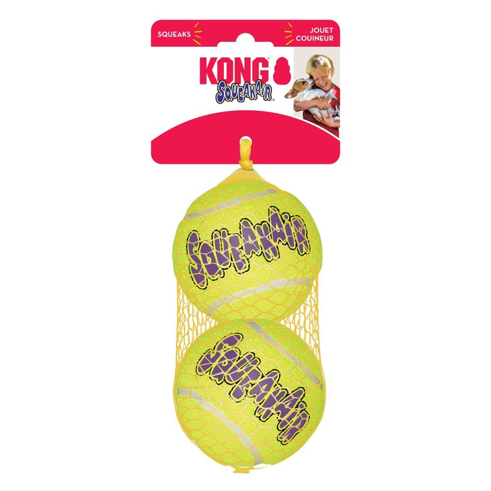 KONG SqueakAir Balls (x2) for large dogs