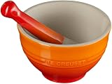 Le Creuset Mortar & Pestle Flame 300 ml Stoneware 11.5x11.5x7.1 cm view 2