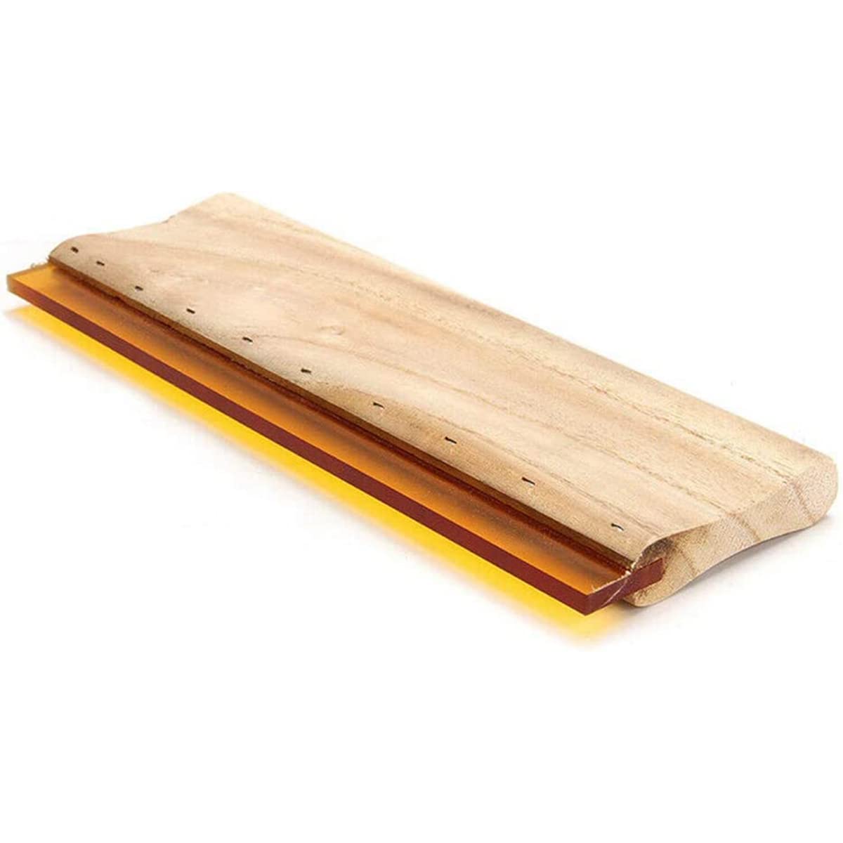 10cm Silk Screen Printing Squeegee Wood Screen Handle Rubber Blade Scraper for Screen Printing 50mm Wide 9mm Thick 75 Durometer