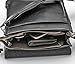 Marco Zarini Crossbody Bag For Men Eco Leather Briefcase Shoulder Bag Messenger Bag For iPad Mini (Black)